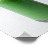 Grüne Flasche Poster (Ecke)