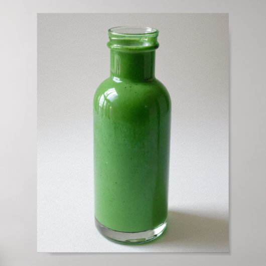 Grüne Flasche Poster (Vorne)