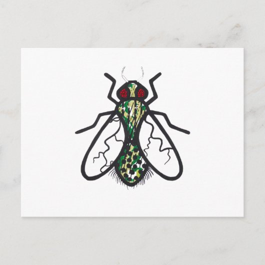 Grüne Flasche Postkarte (Vorderseite)