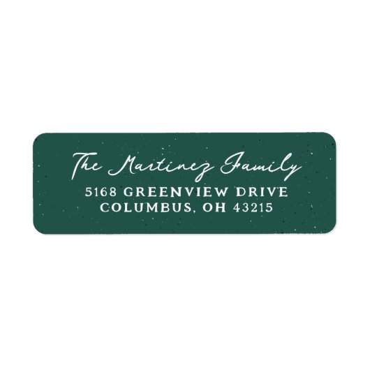 Grüne Fleckchen Rücksendeadresse (Vorne)