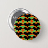 Grüne Fledermäuse und Bohnen Button (Vorne & Hinten)
