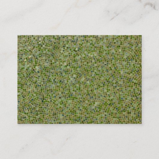 grüne Fliesen Visitenkarte (Vorderseite)