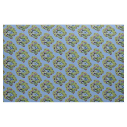 Grüne Flip Flops Stoff (Fat Quarter (45,7 x 55,9 cm))
