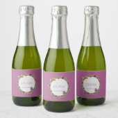 Grüne Flora Mini Sparkling Weinkeller Schaumweinetikett (Flaschen)