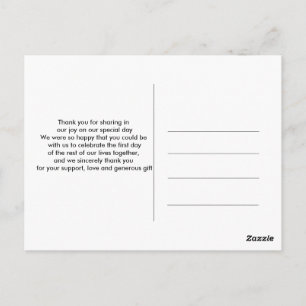 Grüne Floral Goldfolie Blätter Danke Postkarte