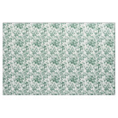 Grüne Floralzweig-Toile-Muster Stoff (Yard (91,4 cm))