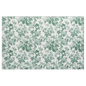 Grüne Floralzweig-Toile-Muster Stoff (Fat Quarter (45,7 x 55,9 cm))