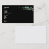 grüne Flöten-Visitenkarteschablone Visitenkarte (Vorne/Hinten)