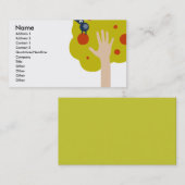 Grüne Flügel Visitenkarte (Vorne/Hinten)