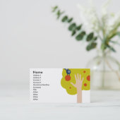 Grüne Flügel Visitenkarte (Stehend Vorderseite)