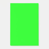 Grüne Fluo Neonfarbe fertigen dieses besonders an! Post-it Klebezettel (Vorderseite)