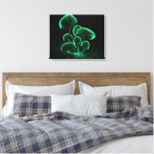 Grüne Fluoreszenz Leinwanddruck (Insitu (Schlafzimmer))