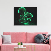 Grüne Fluoreszenz Leinwanddruck (Insitu (Wohnzimmer))
