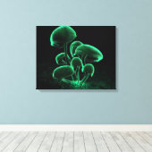 Grüne Fluoreszenz Leinwanddruck (Insitu (Holzboden))