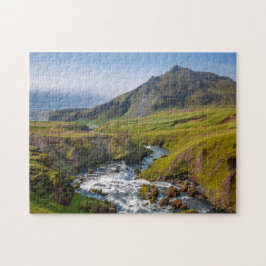 Grüne Flusslandschaft Puzzle