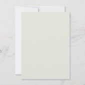 Grüne Foliage Cross Baby Taufe Einladung (Rückseite)