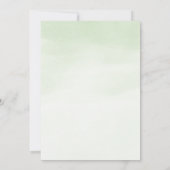 Grüne Foliage Eucalyptus Wedding Einladung (Rückseite)