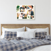 Grüne Foliage Hochzeitfotografie Leinwanddruck (Insitu (Schlafzimmer))