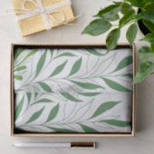 Grüne Foliage Muster elegant grün und weiß Seidenpapier (Geschenk)