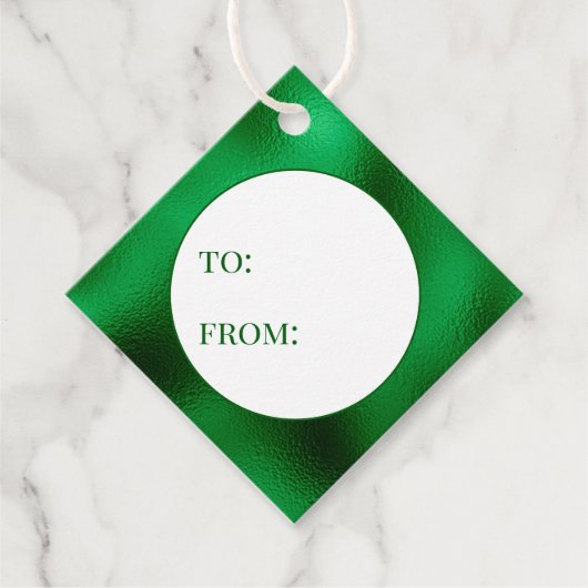 Grüne Folie bis Geschenkanhänger (Vorderseite)