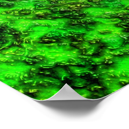 Grüne Folie Poster (Ecke)