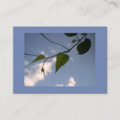 Grüne Folien in blauem Himmel Visitenkarte (Vorderseite)