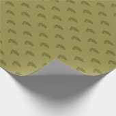 Grüne Forellenbarsch-Fische | irgendein Geschenkpapier (Ecke)