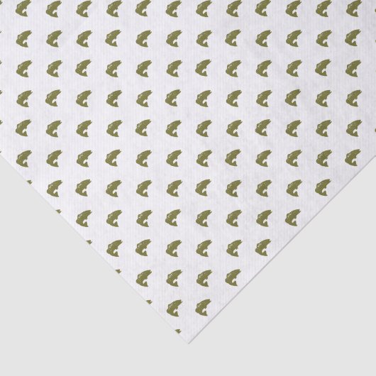 Grüne Forellenbarsch-Fische | irgendein Seidenpapier (Ausschnitt)