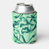 Grüne Formen aus Acryl, einige Minzetöne Dosenkühler (Kanne Rückseite)