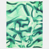 Grüne Formen aus Acryl, einige Minzetöne Fleecedecke (Vorderseite)