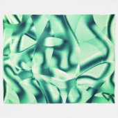 Grüne Formen aus Acryl, einige Minzetöne Fleecedecke (Vorderseite (Horizontal))