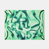 Grüne Formen aus Acryl, einige Minzfarben Fußmatte (Vorderseite)