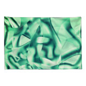 Grüne Formen aus Acryl, einige Minzfarben Kissenbezug (Rückseite-Rechts)