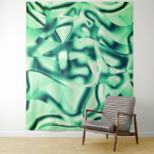 Grüne Formen aus Acryl, einige Minzfarben Wandteppich (Beispiel)