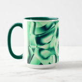 Grüne Formen aus Acryl, minzgrün Tasse (Links)