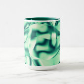 Grüne Formen aus Acryl, minzgrün Tasse (Zentrum)