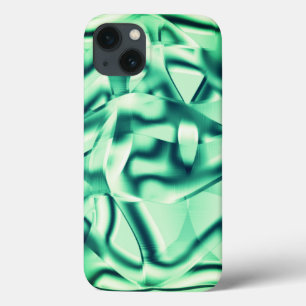 Grüne Formen aus Acryl, mit Pfefferminztönen Case-Mate iPhone Hülle