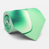 Grüne Formen aus Acryl, mit Pfefferminztönen Krawatte (Gerollt)