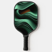 Grüne Formen Pickleball Schläger (Rückseite)
