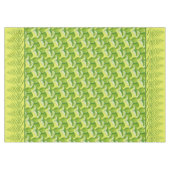 Grüne Formulare auf einem Tableclout Tischdecke (Vorderseite (Horizontal))