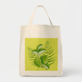 Grüne Formulare auf einem Totbeutel Tragetasche (Vorne)