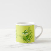 Grüne Formulare auf einer Espresso-Tasse Espressotasse (Rechts)