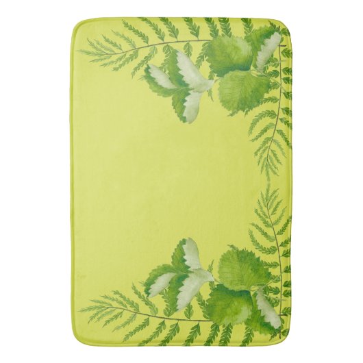 Grüne Formulare für die Badematte (Vorderseite Vertikal)