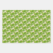 Grüne Formulare für ein Set mit einem Umschlagpapi Geschenkpapier Set (Vorderseite 2)