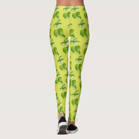 Grüne Formulare für Leggings (Rückseite)