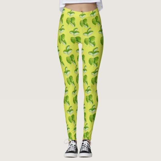 Grüne Formulare für Leggings (Vorderseite)