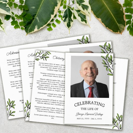 Grüne Foto Feier zur Beerdigung des Lebens