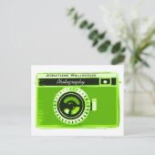 Grüne Fotografie Postkarte (Stehend Vorderseite)