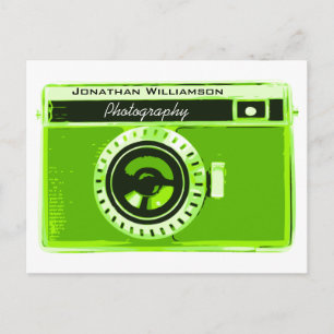 Grüne Fotografie Postkarte
