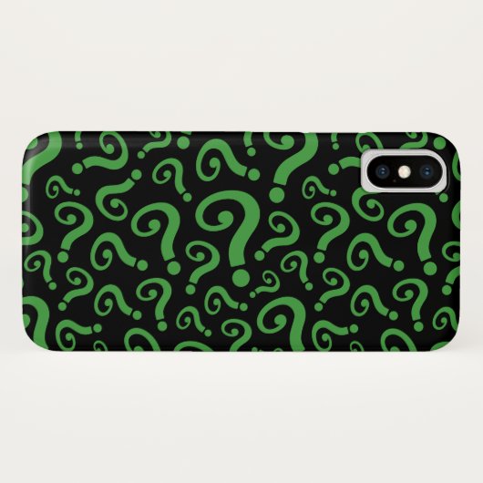 Grüne Frage Case-Mate iPhone Hülle (Rückseite (Horizontal))